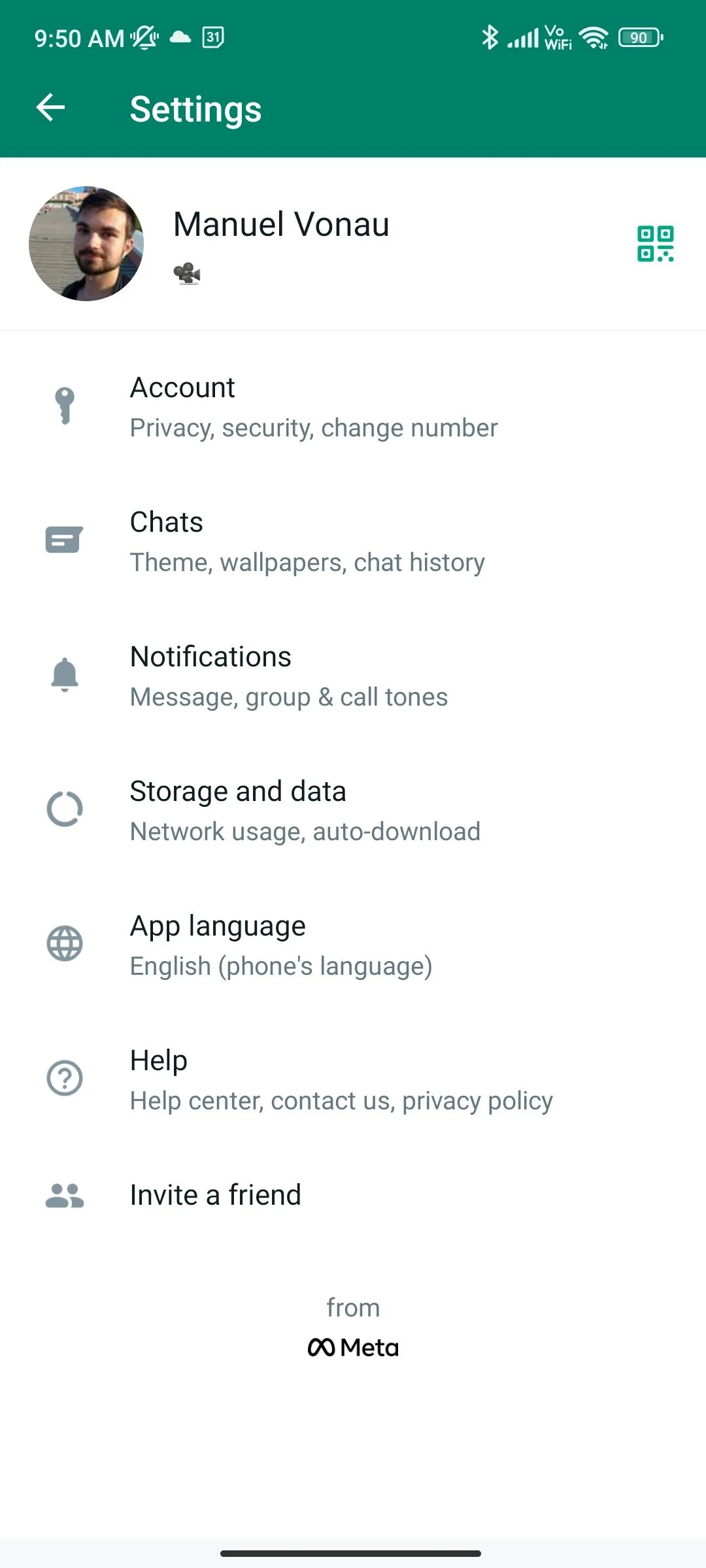 WhatsApp change language beta 2 22 9 13 1 1080x2400x