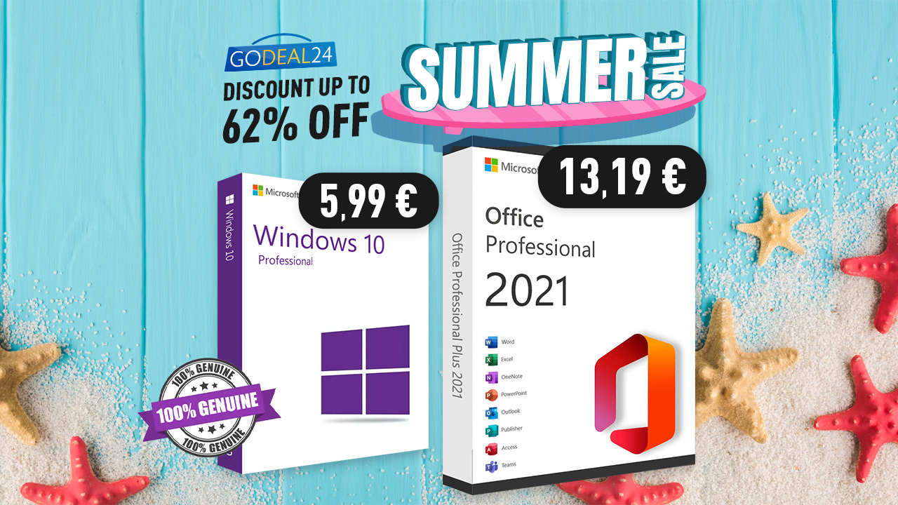 Letní slevy na produkty Microsoft v plném proudu, Windows 11 Pro za pouhých 9,99 EUR [komerční článek]