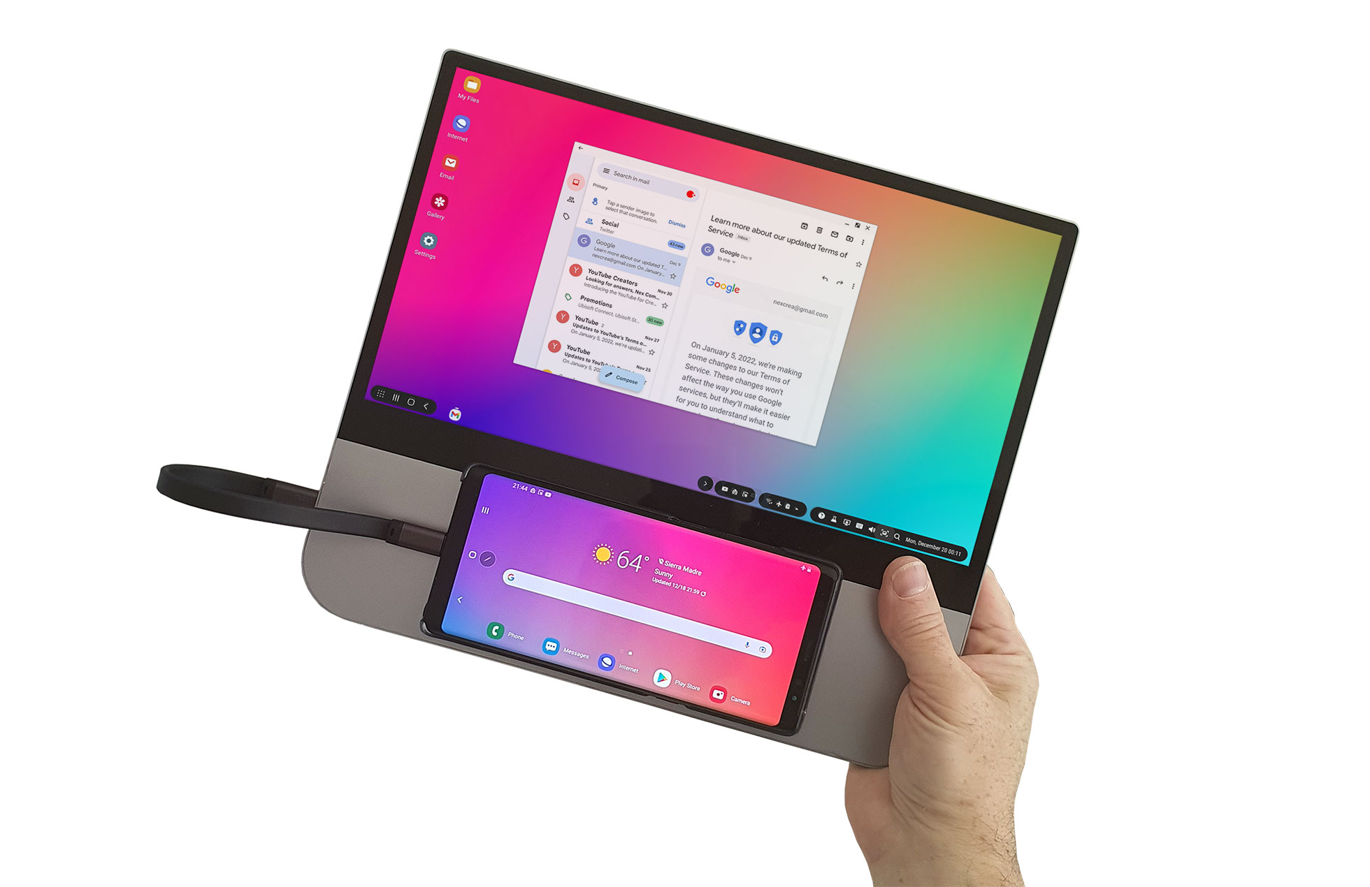Přenosný displej NexPad pro telefony je konečně v prodeji