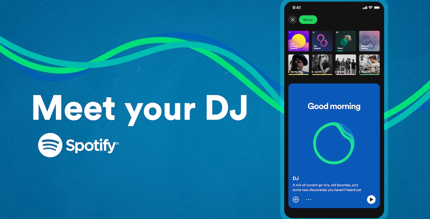 Spotify nasadilo umělou inteligenci, nabízí DJ pro personalizovaný obsah s hlasovým komentářem