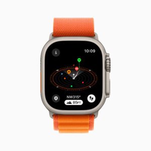 Apple WWDC23 watchOS 10 Compass saved waypoints Campsite Cellular Emergency 230605 3840x3840x