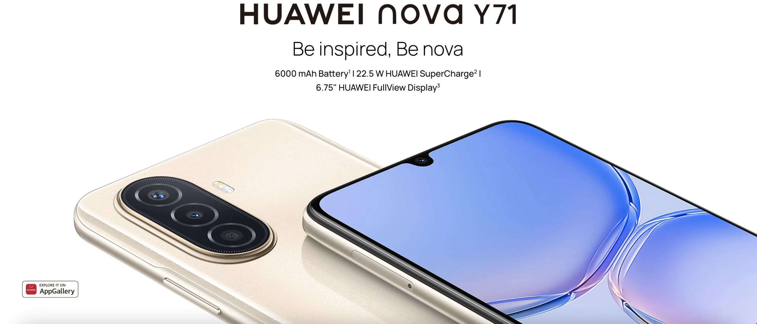 Huawei představil přírůstek Nova Y71 s pořádnou baterií