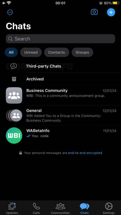 WA THIRD PARTY CHATS INTEROPERABILITY FEATURE IOS 1242x2208x