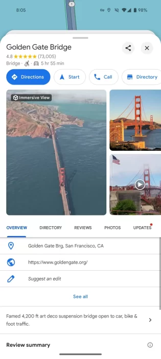 google maps redesign fullscreen 3 1080x2400x
