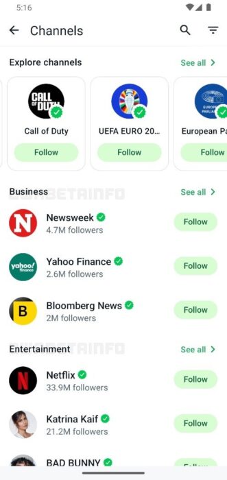 WA CHANNEL CATEGORY FEATURE DIRECTORY ANDROID 2 500x1056x