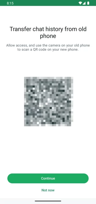 WA CHAT HISTORY TRANSFER FEATURE ANDROID 864x1824x