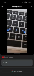YouTube Search Google Lens 3 1080x2400x