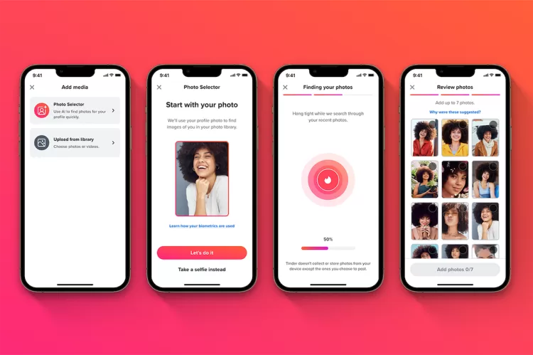 Photo Selector Tinder 1200x799x