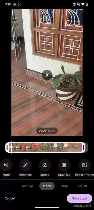 Google Photos upcoming video editor UI screenshot 540w 1200hjpg 540x1200x