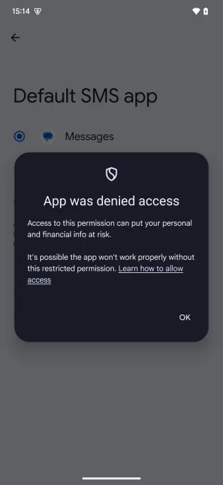 android 15 sideload restriction 2 1440x3120x