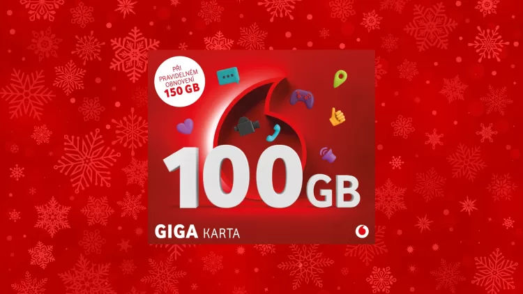 Vodafone představuje GIGA kartu s až 150 GB FUP