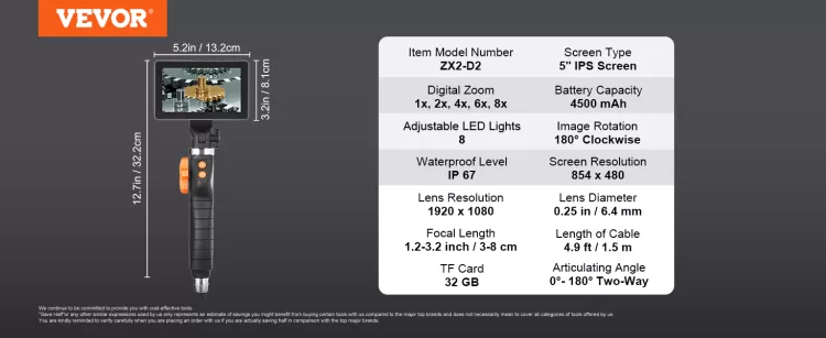 endoscope camera a100 111 1464x600x