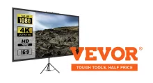VEVOR Tripod Projector Screen – 100palcové domácí kino, které vezmete kamkoliv