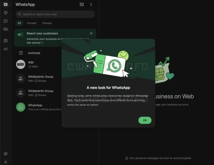 whatsapp new web ui march 2025 2150x1658x