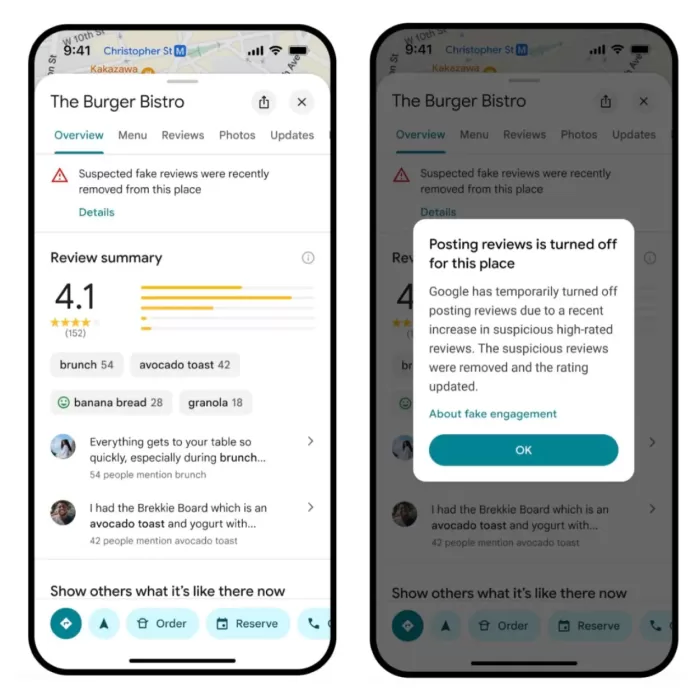 Google Maps fake reviews 1250x1250x