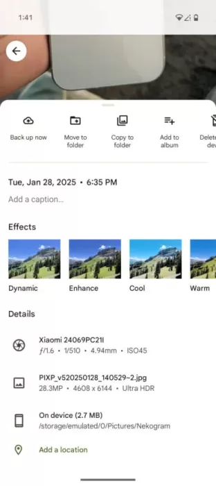 Google Photos ULTRA HDR image 385w 864hjpg 385x864x