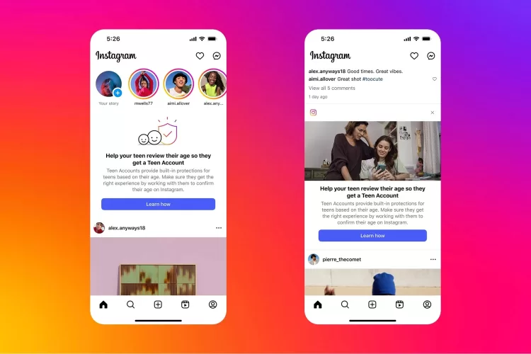 Instagram Teen Account notification 1 1920x1280x