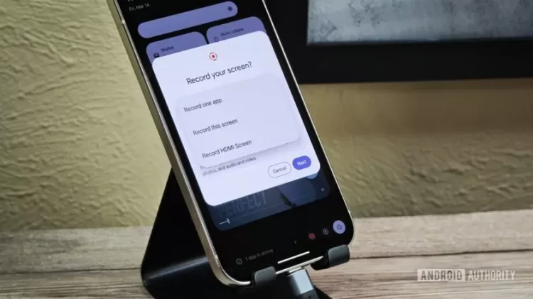 Record this screen dialog in Android 16 840w 472hjpg 840x472x