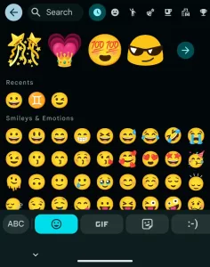 Gboard emoji UI redesign 1 1080x1373x