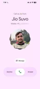 Google Phone Horizontal swipe incoming call gesture 389w 864hjpg 389x864x