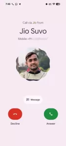 Google Phone Single tap incoming call gesture 389w 864hjpg 389x864x