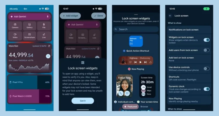 Android 16 QPR2 Lock Screen Widgets 980x523 980x523x