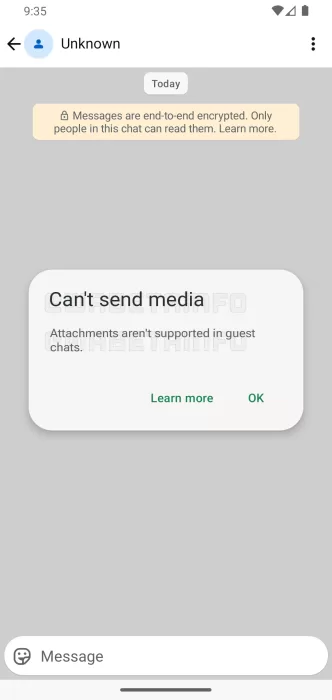 WA GUEST CHAT SHARE MESSAGES WITH NO WHATSAPP USERS ANDROID 1080x2280x