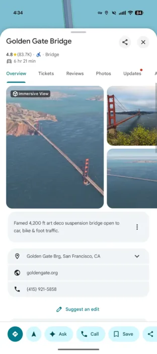 Google Maps M3 Expressive 2 1080x2424x