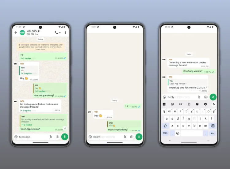 WA THREADED MESSAGE REPLIES CONVERSATION FEATURE ANDROID 4402x3242x