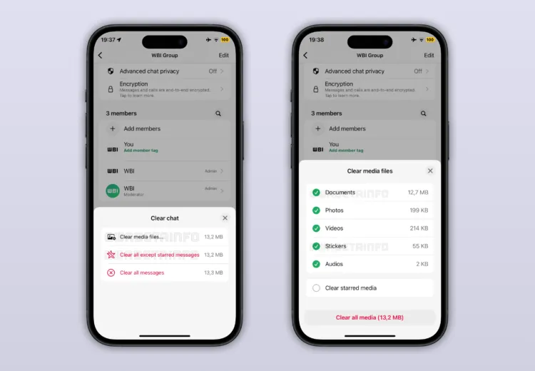 WA ENHANCED CLEARING CHAT AND MEDIA MANAGEMENT FEATURE IOS 3159x2191x