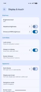 Android 17 Beta 1 settings 1080x2424x