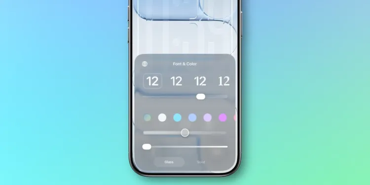 ios 26 2 liquid glass clock lock screen slider 2000x1000x