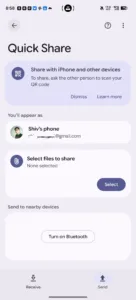 Android Quick Share QR Code iPhone 1 jpg