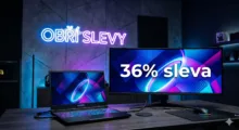 Alza masivně zlevňuje monitory a notebooky. Slevy dosahují až 36 %