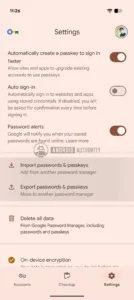 Google Password Manager import passkeys watermarked jpg