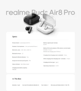realme buds air8 pro 7