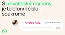 WhatsApp zavádí uživatelská jména: konec nutnosti sdílet telefonní číslo