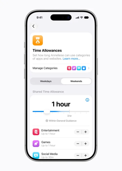 Apple child account Time Allowances 260608 inline jpg large 2x