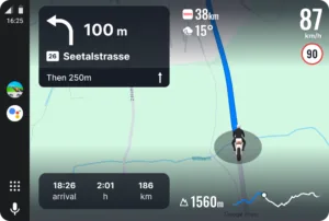 Sygic Motorbike Mode AndroidAuto home