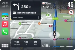 Sygic Motorbike Mode CarPlay home