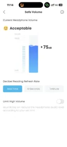 Current Headphone Volume