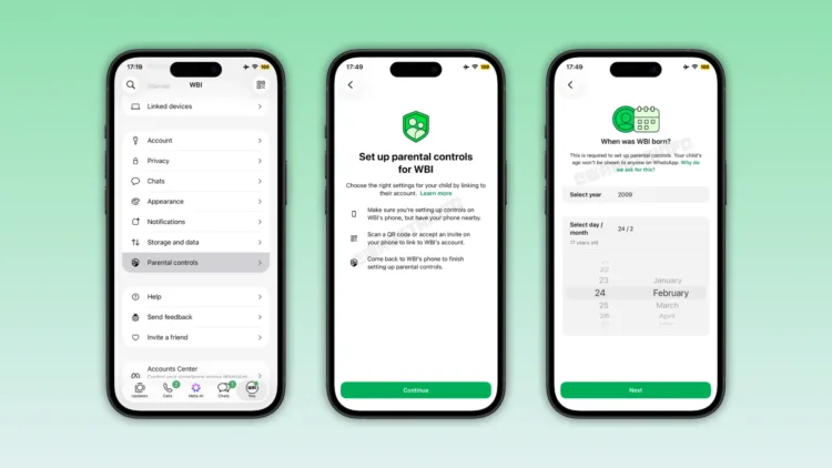 WA WHATSAPP PARENTAL CONTROLS SETTINGS FEATURE IOS