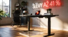 Ergonomie na dosah: Alza zlevnila polohovatelné stoly i kancelářské židle, až o 41 %