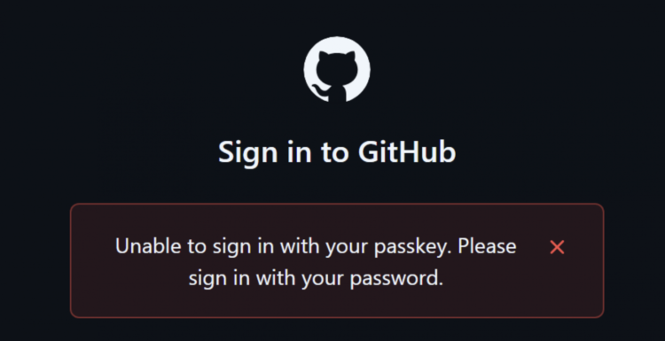 google github passkeys