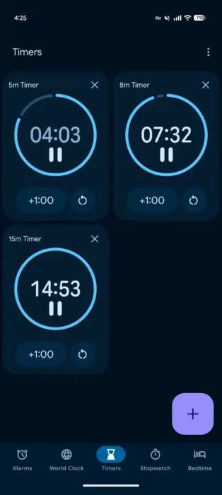 Google Clock 9 1 Timers redesign 2