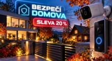 Chytré kamery i alarmy levněji: Slevy a bonusový voucher pro první nákup