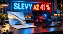 Slevy na notebooky a počítače na Alza.cz dosahují až 41 %. Ve výběru jsou modely ASUS, MacBooky s čipem M5 i herní stroje