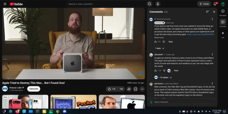 Youtube Desktop Design